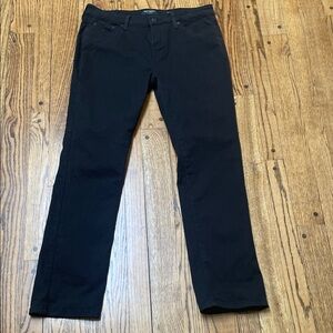 Lucky Brand sz 14 Black straight mid-rise jeans VGUC - great fall staple
